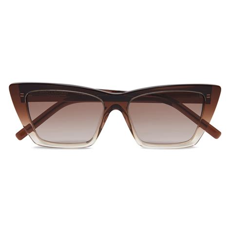 occhiali di ysl vintage donna sfumate marroni